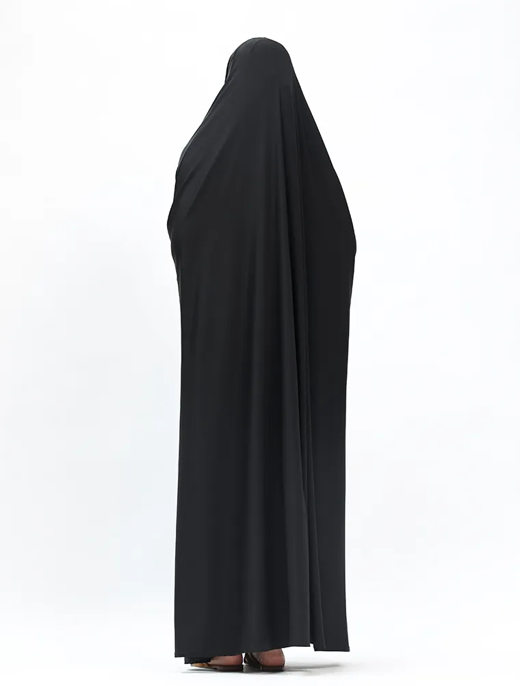 Black Jersey Jilbab